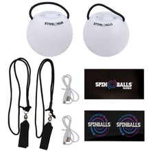 Load image into Gallery viewer, Spinballs LED Rechargeable Poi Set Glow.0
