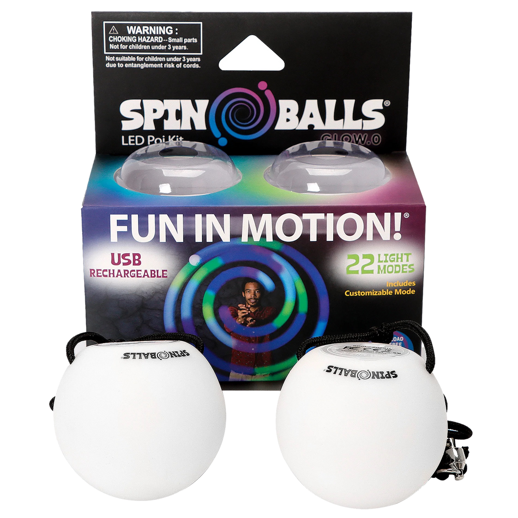 Spinballs LED Rechargeable Poi Set Glow.0